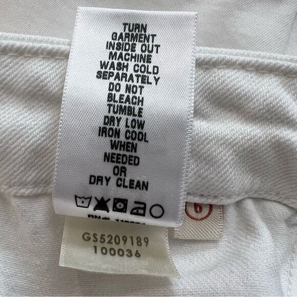 Jen7 by 7 For All Mankind White Bermuda Shorts size 6 - Picture 6 of 6